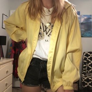 Light yellow zip up